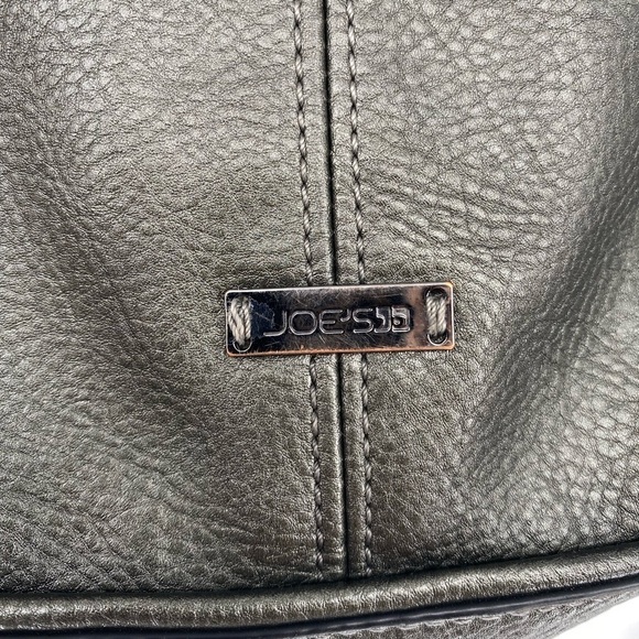 Joe's metallic gray zipper shoulder hand bag purse - Picture 9 of 10